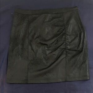 Free People Textured Black Mini Skirt